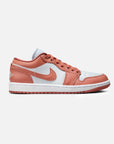 Nike Air Jordan 1 Low Rosa Salmone Bianco Pelle Premium