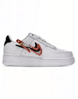 Nike Air Force 1 Low Bianco con Swoosh e Moschettone Rosso