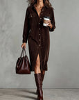 Sienna | Vestito Midi da Donna con Bottoni