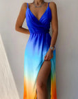 Sydney | Abito midi floreale da donna con scollo a V