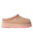 UGG Tazz Love '25 Arroyo Tropical Pink ciabatte platform uomo e donna in pelle scamosciata e montone rosa, vista laterale