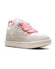UGG Lowmel Love '25 Jasmin Tropical Pink sneakers uomo e donna in pelle scamosciata rosa, vista frontale
