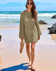 Vianney Abito da Spiaggia Donna – Abito Trasparente in Crochet, Copricostume Estivo Elegante in Maglia