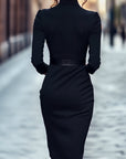 Willow | Abito midi primaverile da donna con cintura e incrocio