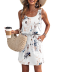 Vestaglia Faith Estiva Donna – Senza Maniche, Scollo a U con Coulisse e Tasche