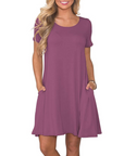 T-shirt donna estiva Mabel Robe – Girocollo, maniche corte e tasche