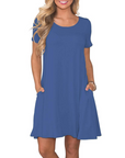 T-shirt donna estiva Mabel Robe – Girocollo, maniche corte e tasche