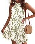 Vestito Estivo Donna Mian – Mini Tunica Halter con Schiena Scoperta e Tasche