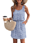 Vestaglia Faith Estiva Donna – Senza Maniche, Scollo a U con Coulisse e Tasche