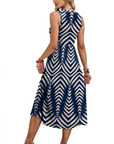 Vestito Maxi Sophia da Donna – Abito Lungo Estivo con Scollo a V, Senza Maniche e Tasche