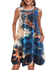 Vestito Estivo Ruby da Donna – Taglio A-Line con Tasche e Tessuto Elasticizzato