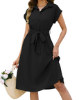 Vestaglia Harriet da Donna Estate – Scollo a V con Cintura e Tasche