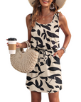 Vestaglia Faith Estiva Donna – Senza Maniche, Scollo a U con Coulisse e Tasche