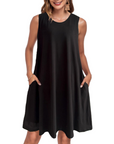 Vestito Estivo Ruby da Donna – Taglio A-Line con Tasche e Tessuto Elasticizzato