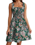 Vestaglia estiva da donna Iris – floreale con scollo quadrato e spalline sottili