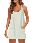 Skylar Vestito Sportivo Donna – Vestito da Tennis Corto con Spalline, Pantaloncini Integrati e Tasche