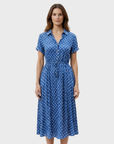 Chloé Abito Midi Donna – Stampa Pois, Bottoni, Vita Regolabile & Stile Elegante