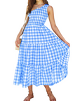 Abito Maxi Bohème da Donna ZsaZsa – Abito Monospalla con Volant, Taglio A-Line ed Elegante per l’Estate