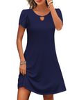 Vestito Midi Willow a Fiori da Donna – Abito Estivo Svasato con Tasche e Maniche a Sbuffo