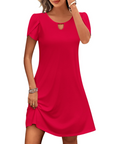 Vestito Midi Willow a Fiori da Donna – Abito Estivo Svasato con Tasche e Maniche a Sbuffo