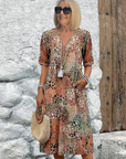 Abito Midi Colorato da Donna