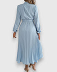 Abito Midi Elegante Plissettato da Donna