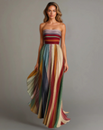 Abito lungo da festa glamour da donna