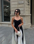 Abito lungo in pizzo da donna per invitate a matrimoni