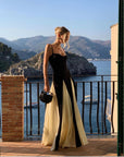 Abito lungo in pizzo da donna per invitate a matrimoni