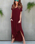 Abito lungo da donna in stile T-shirt