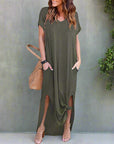 Abito lungo da donna in stile T-shirt