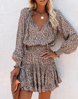 Vestito Mini Donna con Stampa Leopardo