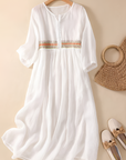 Abito midi donna con fantasia