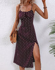 Abito midi a pois da donna
