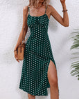 Abito midi a pois da donna