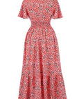 Abito lungo rosso da donna