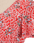 Abito lungo rosso da donna