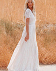 Abito da donna in pizzo bianco