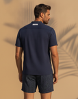 Completo Coordinato Uomo Camicia a Pois e Pantaloncini - vista posteriore
