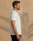 T-shirt Uomo in Cotone Biologico – Sostenibile e Morbida - vista laterale