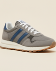 Sneakers Uomo Retrò in Camoscio – Stile Running Vintage Anni '80 - vista 3-4