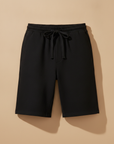 Pantaloncini Uomo con Coulisse in Cotone – Comfort Casual Rilassato - Nero