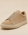Sneakers Uomo in Pelle Scamosciata Beige – Casual Chic Naturale - vista 3-4