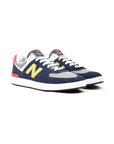 new balance 574 navy yellow scarpe uomo