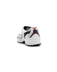 new balance 530 white silver metallic navy red scarpe unisex