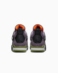 Nike Air Jordan 4 Retro Canyon Purple sneakers alte in viola bianco - dettaglio suola