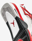 Nike Air Jordan 4 Retro Red Cement sneakers alte in bianco rosso - dettaglio tomaia