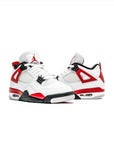 Nike Air Jordan 4 Retro Red Cement sneakers alte in bianco rosso - vista posteriore