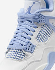 Nike Air Jordan 4 Retro Aluminum Forget Me Not sneakers alte in bianco azzurro - dettaglio suola