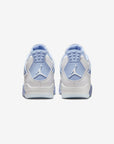 Nike Air Jordan 4 Retro Aluminum Forget Me Not sneakers alte in bianco azzurro - dettaglio tallone